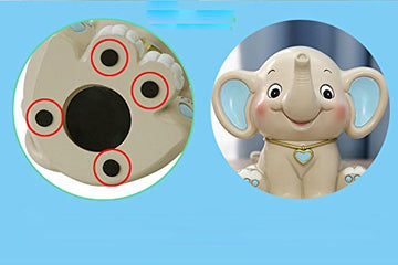 Cartoon Elephant Piggy Bank Coin Bank Money Saving Bank Money Box-Pink