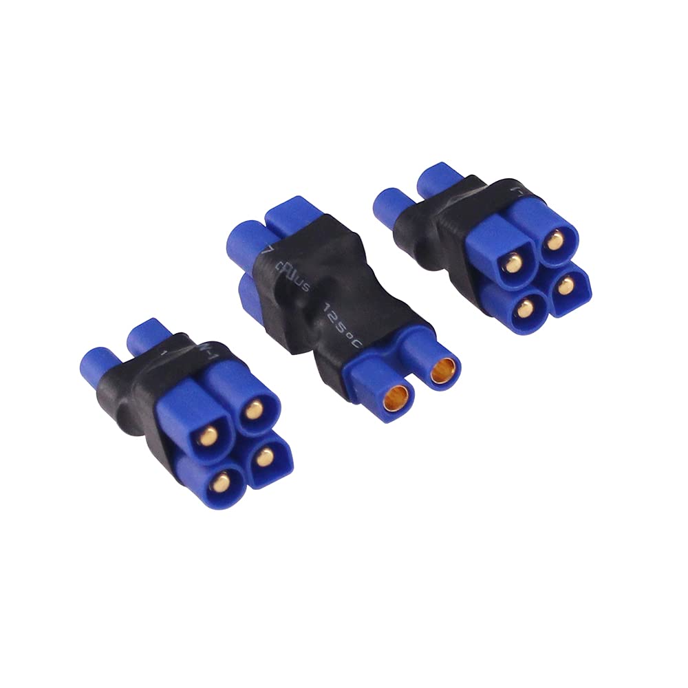BDHI 3pcs EC3 Series Connector/Series Battery Adapter for Losi/E-Flite(B167-3)