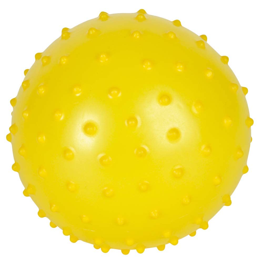 Bedwina Knobby Balls - (Pack Of 6) Bulk 7 Inch Sensory Balls And Spiky Massage Stress Balls For Toddlers, With Pump, Fun Bouncy