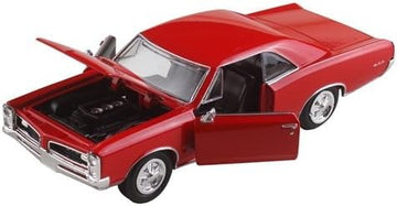 1966 GTO Red Muscle Car Collection 1/25 Diecast Model Car by New Ray 71853A
