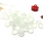 Chessex Manufacturing Chx01181 Glassstonestube - Crystal Clear Frosted  Board Gaming Stone - 40 Piece