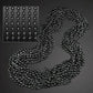 Round Disco Bead Necklace Pack of 12 Black by Blinkee