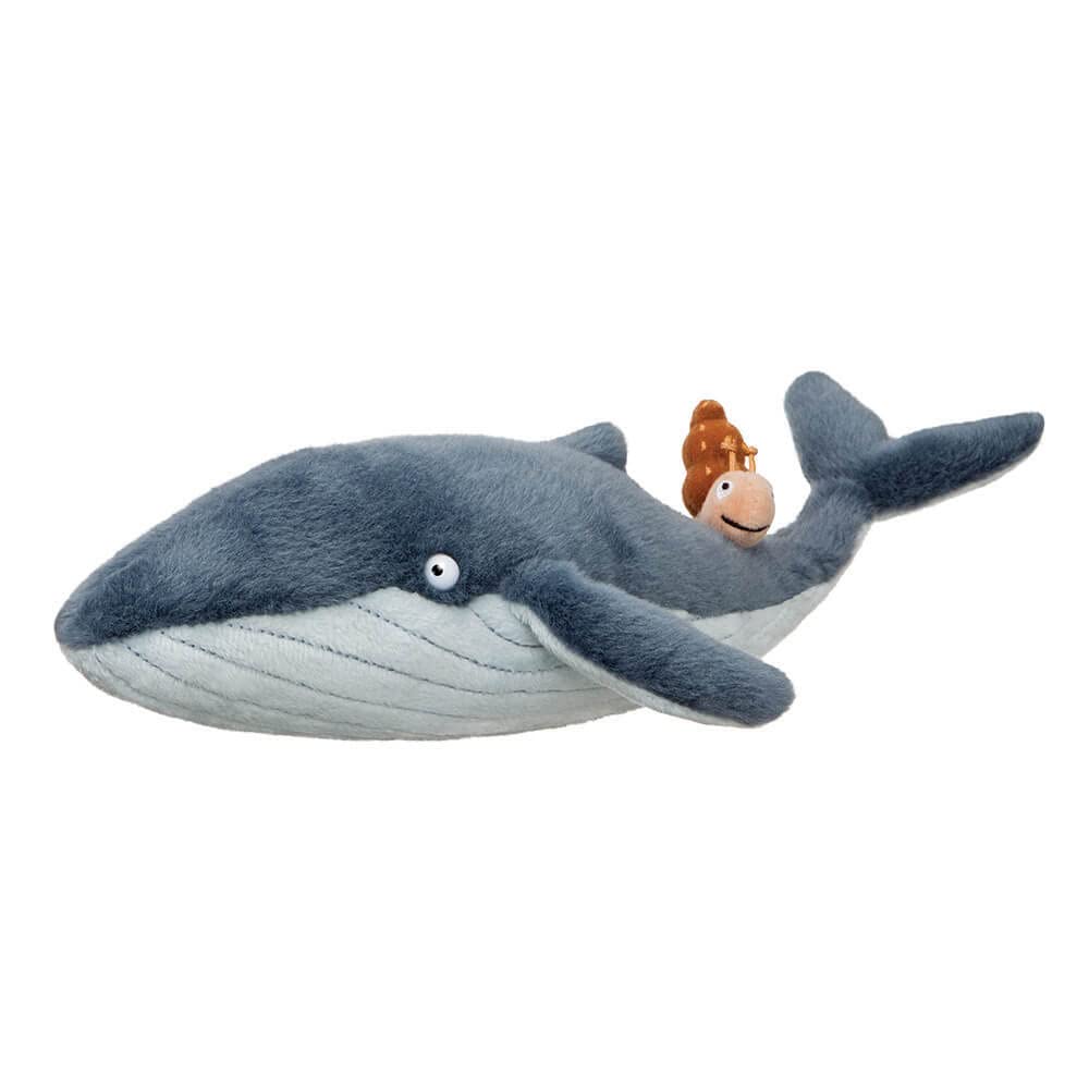 The Snail on the Whale Soft Toy, 61238, 7in, Grey, for Fans of The Book by Julia Donaldson and Axel Scheffler, Bluegrey