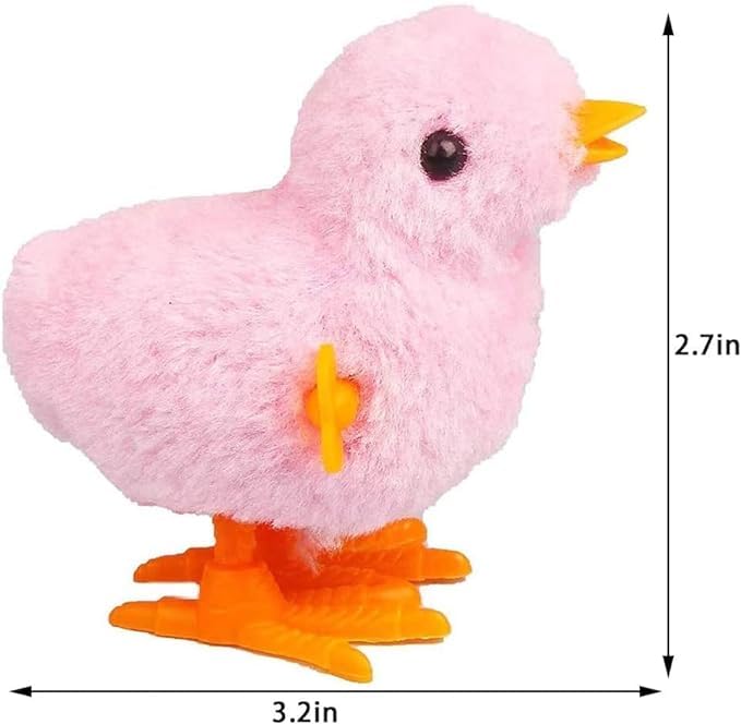 Niumowa Easter Decoration Chick, Wind Up Chicken Toy, Pack Of 4 Chicken Toys Gift For Little Boy And Girls, Chick Toy Easter, Ea