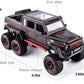 Adlon Car 6 Wheel Drive Metal Car Pull Back with Open Doors, Engine Cover, Tail with Front and Rear Light & Music Great Gift for