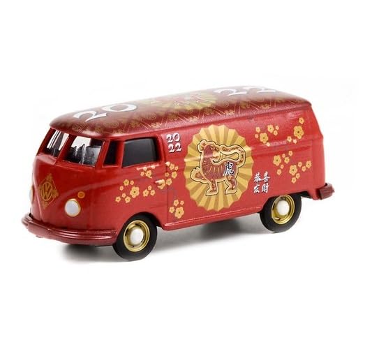 GreenLight 1:64 Volkswa&gen Type 2 Panel Van - Chinese Zodiac 2022 Year of The Tiger 30320 [Shipping from Canada]