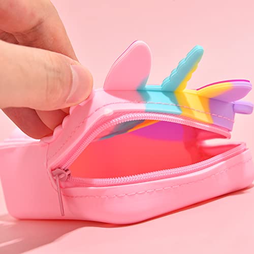 Fashion Pop Purse Push Bubbles Fidget Toys Rainbow Unicorn Purse Wallet Ladies Bag Silica Dimple Crossbody Bags For Women