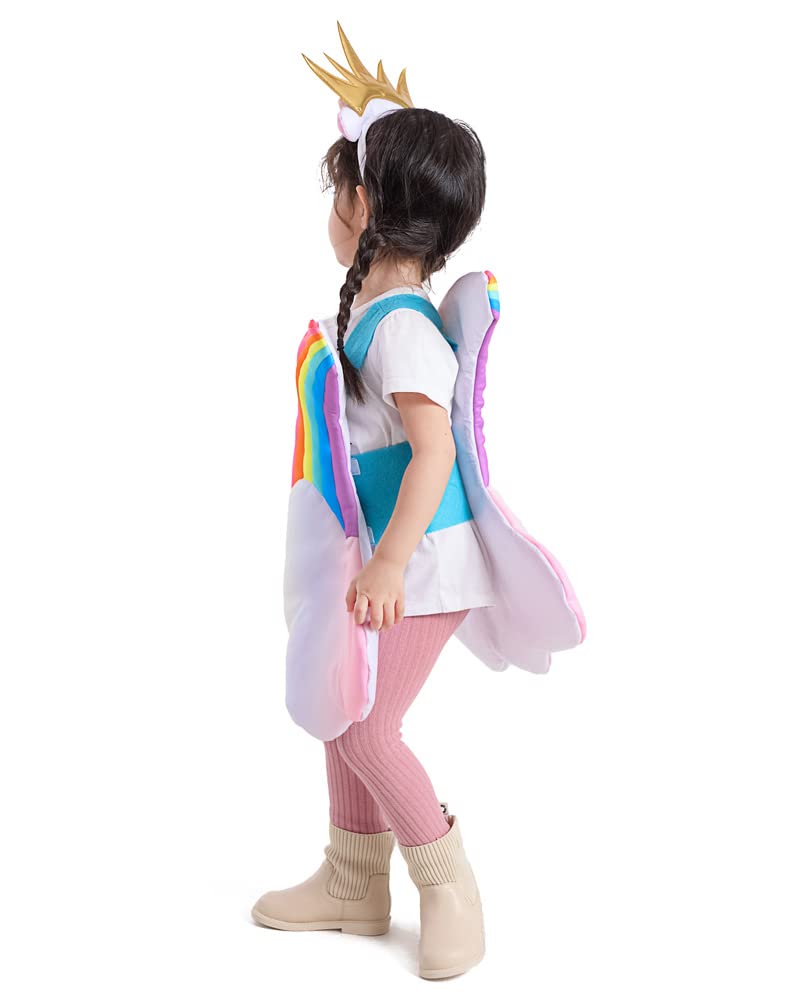 Seasons Toddler Light Up Rainbow Pretend Costume Cloud 7 Colors Rainbow Outfits With Sun Headpiece
