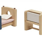 Plantoys Neo Line Of Wooden Dollhouse Furniture - Children'S Room (7304) | Sustainably Made From Rubberwood And Non-Toxic Paints