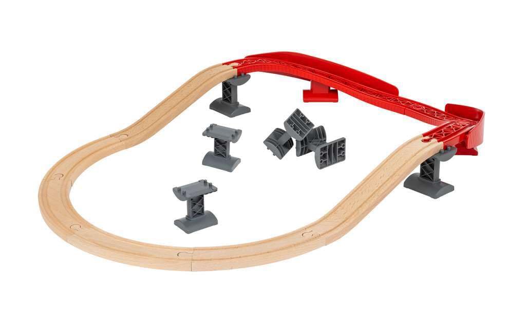 Brio Ascending Curves Track Pack - Expertly Crafted Railway Expansion | Fsc-Certified Beech Wood | Enhances Motor Skills | Perfect For Kids Aged 3+
