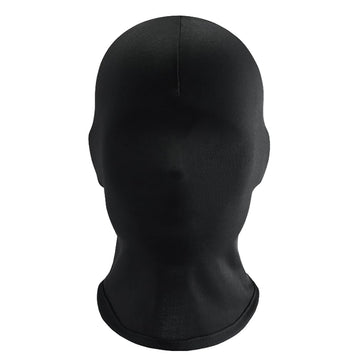 2 Pcs Black Full Face Mask Cover Faceless Skin Masks Halloween Cosplay Spandex Hood Mask for Unisex Cosplay