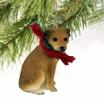 1 X Border Terrier Miniature Dog Ornament