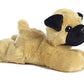 Aurora® Adorable Mini Flopsie™ Mr.Pugster™ Stuffed Animal - Playful Ease - Timeless Companions - Brown 8 Inches