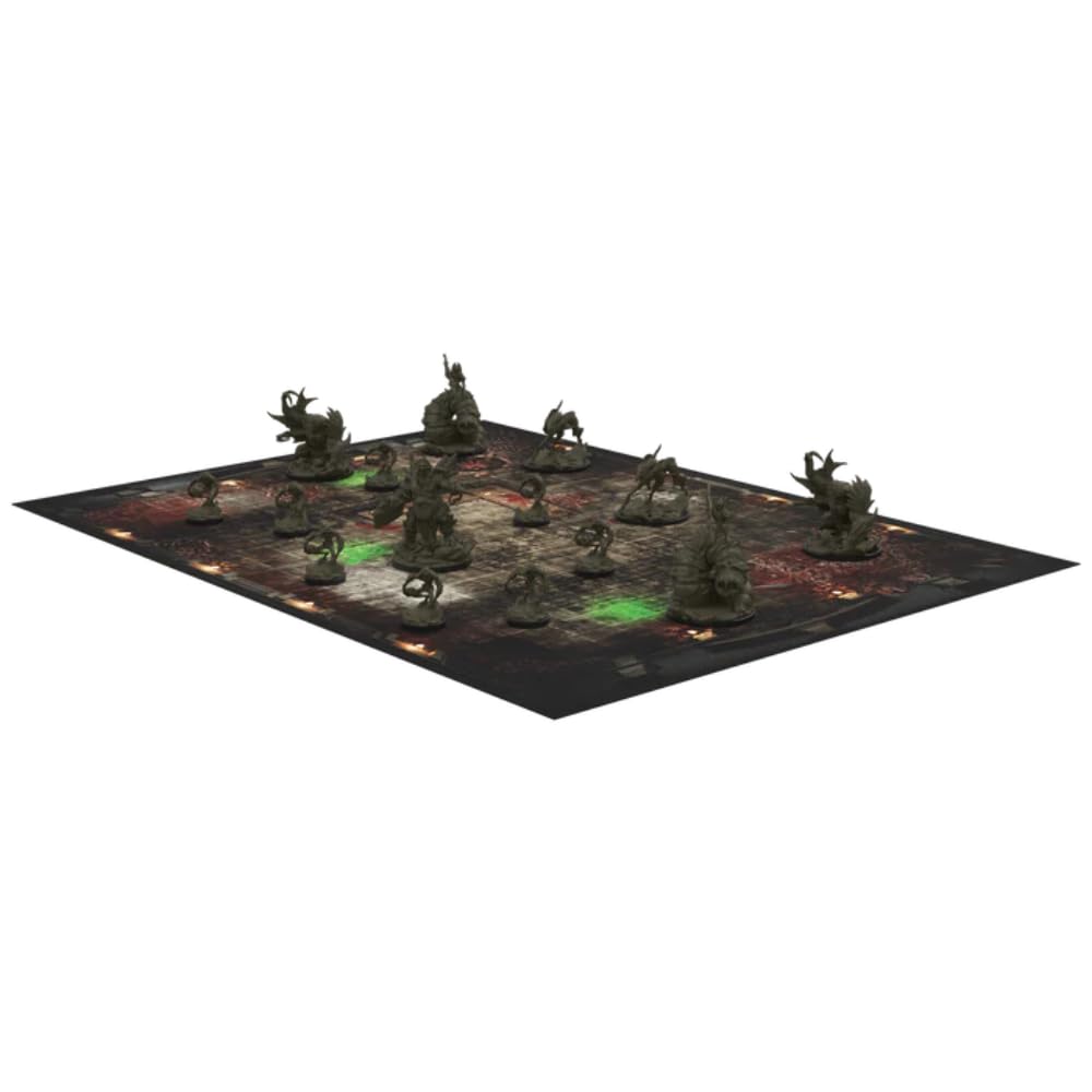 Epic Encounters: Hive Of The Ghoul-Kin Rpg Fantasy Roleplaying Tabletop Game With 20 Detailed Miniatures, Double-Sided Game Mat, & Game Master Adventure Book With Monster Stats, 5E Compatible