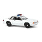 Truck 1/64 1987-93 Ford Mustang Ssp, Blank White With Light Bar, Hot Pursuit, Glt43008