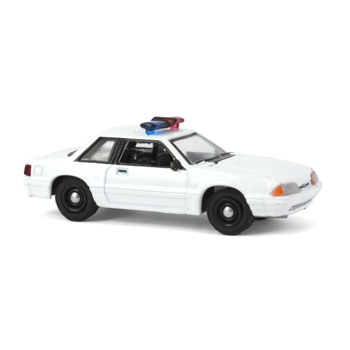 Truck 1/64 1987-93 Ford Mustang Ssp, Blank White With Light Bar, Hot Pursuit, Glt43008