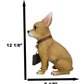Ebros Gift 'You Want Some Of This Feisty Chihuahua Dog Statue 12.5' H Carefree Chimichanga Chihuahua Puppy Welcome Greeter Figurine