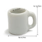 ChangThai Design  White Cup 10 Pieces Tiny Tableware - Miniature Cup Mug Plate Bowl Tableware Crockery Cutlery Kitchen Utensils
