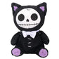 Summit Collection Furrybones Black Cat Mao Mao Wearing White Bow Tie Small Plush Doll