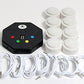 Trebisky Buzzer For Game Show, Educational And Classroom Quiz, Family Games Night, Jeopardy Trivia, Set Of 8 Led Light Answer Buzzers, System W/ 3Ft Cables(System 2Nd Gen)