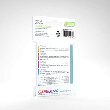 5 Packs Gamegenic Prime Board Game Sleeves 50Ct Standard American Size Card Sleeves Value Bundle!