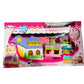 MKY Loving Family Funny House Set for Girls, Doll House Pretend Play Toy House, Plastic (Pack of 1 Set)