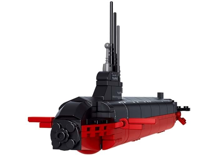 Sluban Building And Construction Blocks M38-B0391 Nuclear Submarine Building Block Construction Set (193 Bricks)