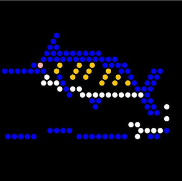 Illumipeg Under The Sea Refill Templates For Lite Brite Cube, Flat-Screen, And Four Share (10 Sheets, 7X7)