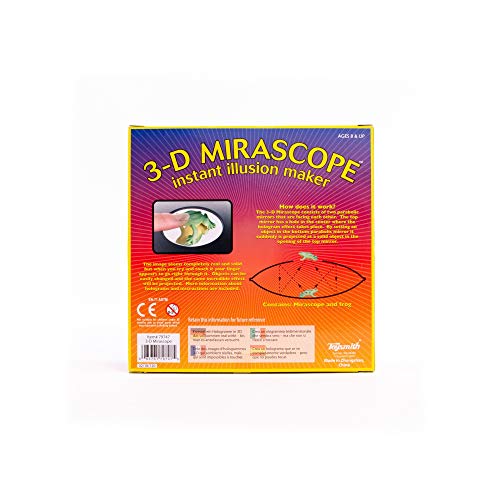 Toysmith: 3-D Mirascope, 6'' Instant Hologram Image Maker, Includes A Plastic Frog To Display And Complete Instructions For Use,