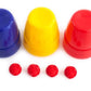 SUMAG Three Cups and Balls Plastic Magic Tricks Balls Appearing/Disappearing Close up Gimmick Comedy Kids Magic (Small - Multi-C
