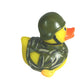 DUCKY CITY 3 Soldier Rubber Duck [Sealed Hole  Floats Upright] - Baby Safe Bathtub Bathing Toy