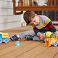 Green Toys Construction Vehicle Set, 3-Pack - Pretend Play, Motor Skills, Kids Toy Vehicles. No BPA, phthalates, PVC. Dishwasher