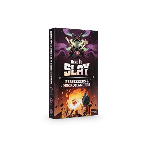 Unstable Games Berserker & Necromancer Expansion Pack for Here to Slay - One Size, Paper, Black & White, Model 6083-HS-EXP1
