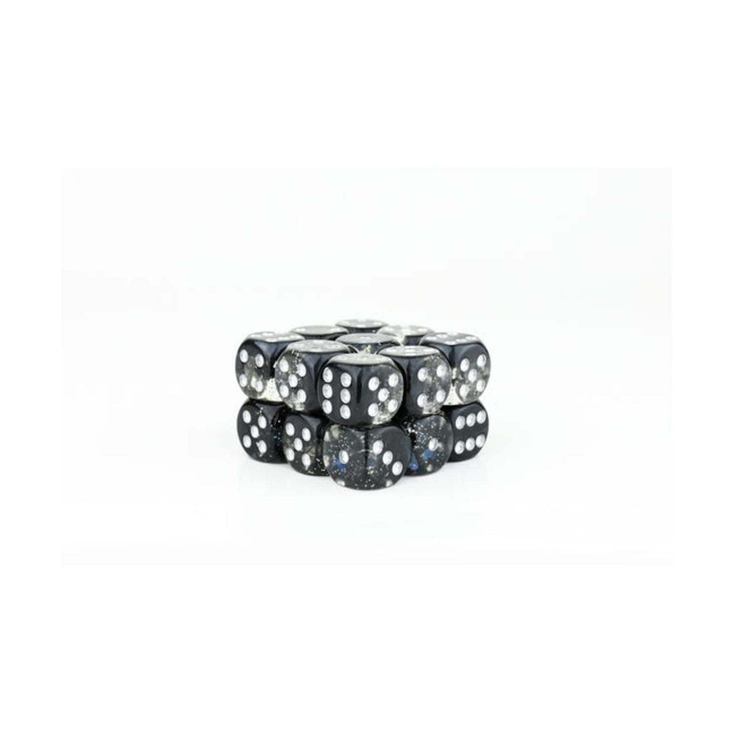 Sirius Dice 12Mm D6 Clubs W/Silver (18)