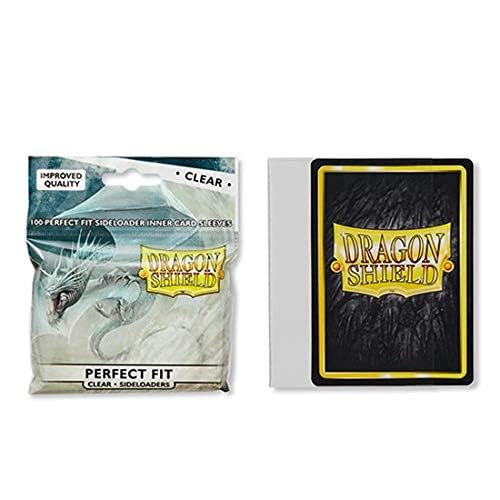 5 Packs Dragon Shield Inner Sleeve Sideloader Clear Standard Size 100 ct Card Sleeves Value Bundle!