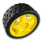 Universal Hub Bo Motor Wheels  Yellow Lightweight Plastic Wheels For Diy Robotics, Hobby Projects, And Educational Kits Pack Of