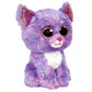 Ty Cassidy Cat Beanie Boo Stuffed Animal, 15cm, Multicoloured, Polyester, Model 2007521
