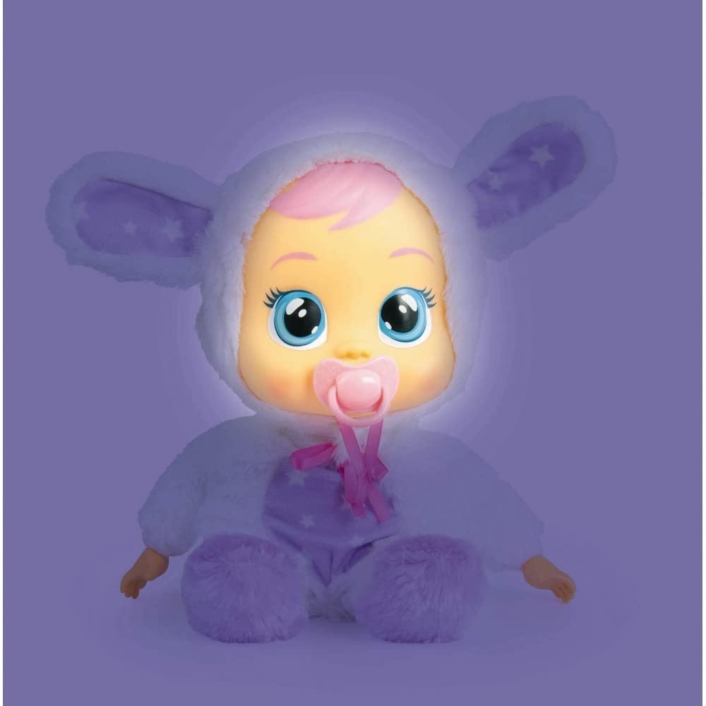 Cry Babies Goodnight Coney Plush Toy - White, Plastic, Model 93140IM
