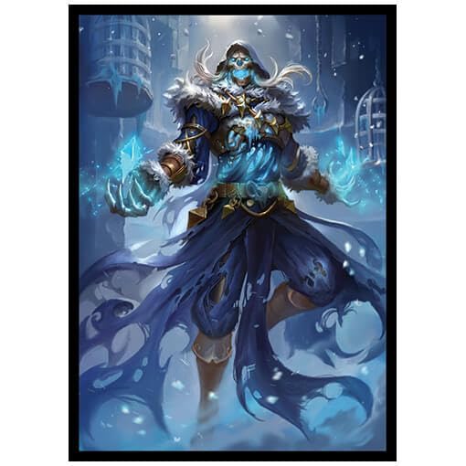 Fantasy North - Rimecage - The Risen Cold - 100 Smooth Matte Tcg Trading Card Sleeves - Fits Magic Mtg Commander Pokemon And Oth