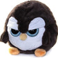 The Grumpy Octopus - Grumpy Penguin - Adorable Super Soft Plush Stuffed Animal Toy (Glitter Eyes) - Large 8 Inch - Unique Gift F