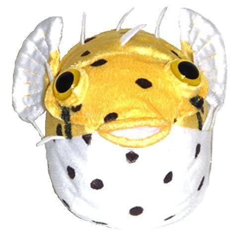 Adore Plush Company 12" Fugu The Porcupine Pufferfish Plush Toy - Yellow Soft Fabric