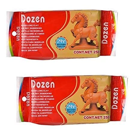 Ekta Stationery ? Modelling Clay Air Hardening 250 Grams (250G, Brown, 2)