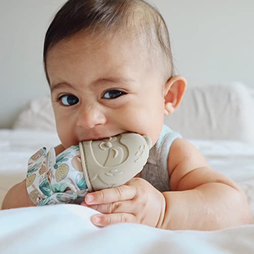 Itzy Ritzy Silicone Teething Mitt - Adjustable Crinkle Sound Toy for Infants - 1 Count - Sloth