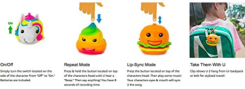 Mojimoto Monkey Repeating Talk-Back Toy That Records & Repeats And Lip-Syncs To Music! (Styles May Vary) By Cepia