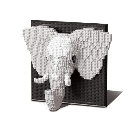 Bdydt Wall Art Elephant Building Blocks Set; A Wall Decor Set For Adults Who Love Creative Hobbies(1625 Pieces) Toys Gifts For K