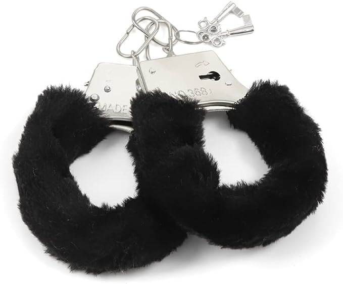 FancyDressWale Hand cuff for Kids for police role play and Cop toy Hathkadi (Black)