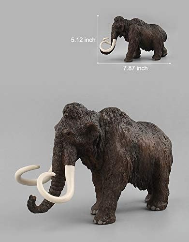 Hiawbon Mammoth Model Simulated Mammoth Figurine Realistic Plastic Mammoth Figure