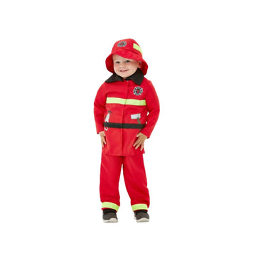 WANNA PARTY WP Polyester Kids Fireman Dress Chief Role Play DressUp Set  Pretend Fire Fighter Outfit With Accessories, Fireman