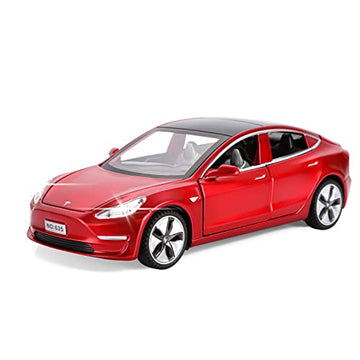 Toy Car Model 3 Diecast Metal Model Cars Pull Back car for Boys and Girls Age 3 - 12 Years Old (Red)