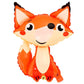Atpata Funky Jungle Theme Animal Foil Balloons (Fox)